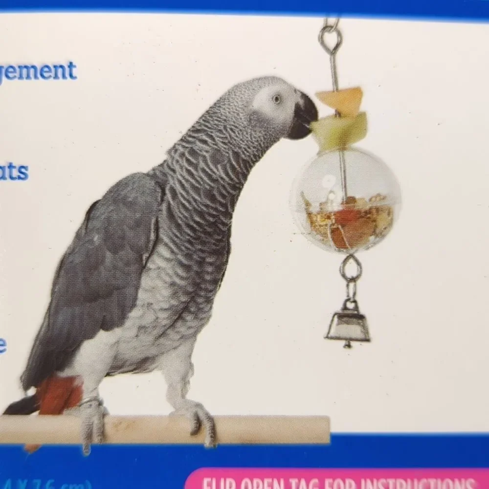 All Living Things Sound Foraging Skewer Sphere Bird Toy